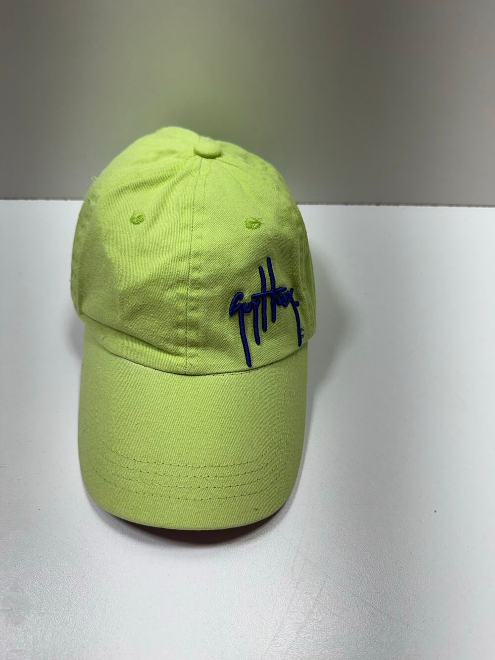 Guy Harvey Signature Strapback Ball Cap Green One Size Adjustable Fishing Logo